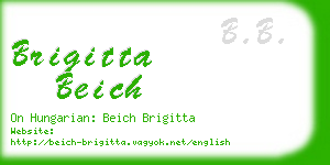 brigitta beich business card